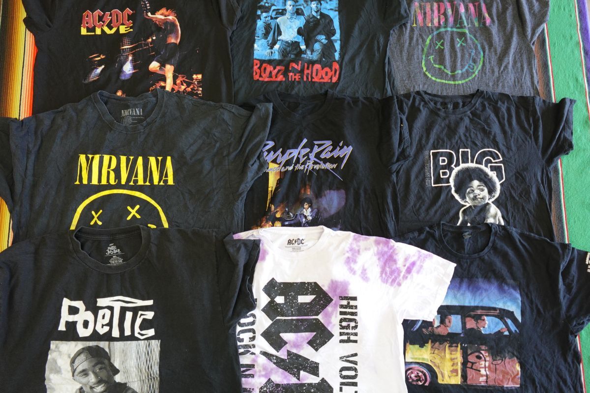 TS-BND116 バンドT プリントTシャツ 半袖 ニルヴァーナ ACDC￥1～ビンテージUSA古着卸セット業者まとめ
