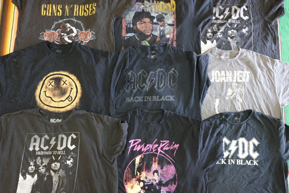 TS-BND81 バンドT プリントTシャツ 半袖 ACDC ガンズアンドローゼズ ニルヴァーナ￥1～ビンテージUSA古着卸セット業者まとめ