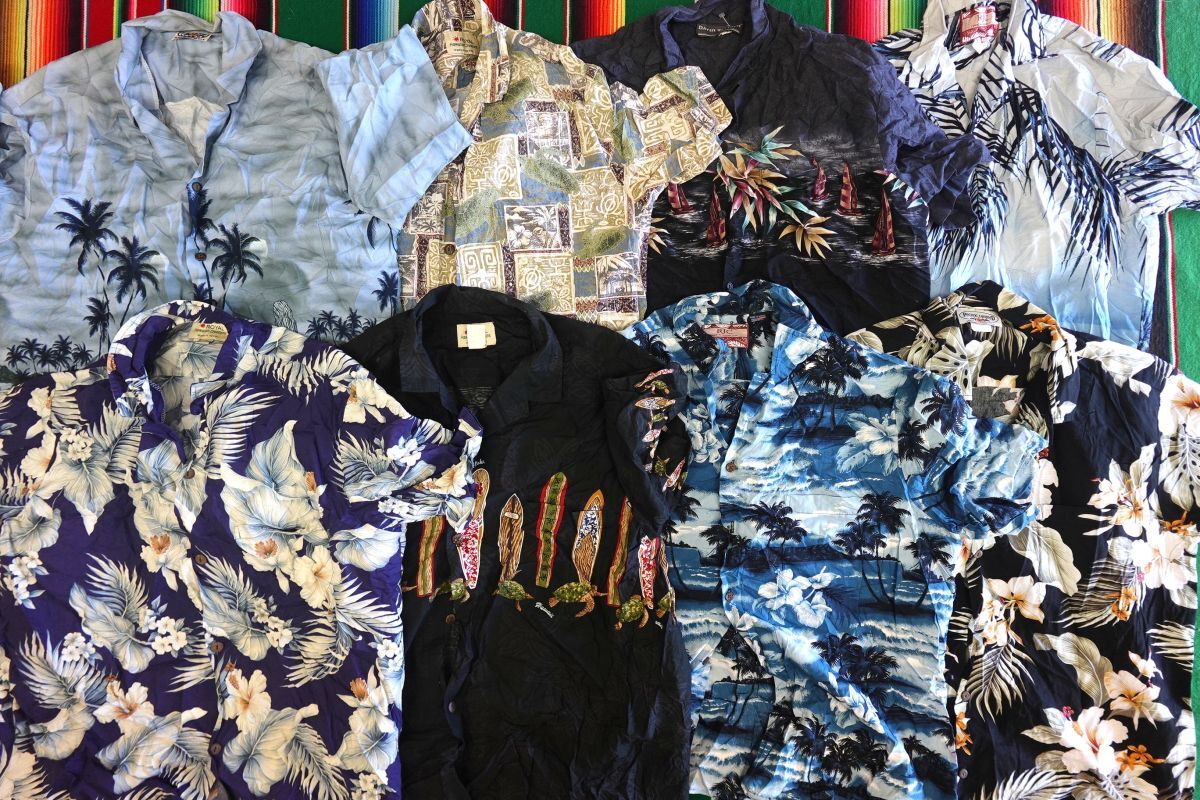 SSH-ALH17 MADE IN USA / MADE IN HAWAII アロハシャツ ハワイアンシャツ 総柄 半袖シャツ￥1～ビンテージUSA古着卸セット業者まとめ