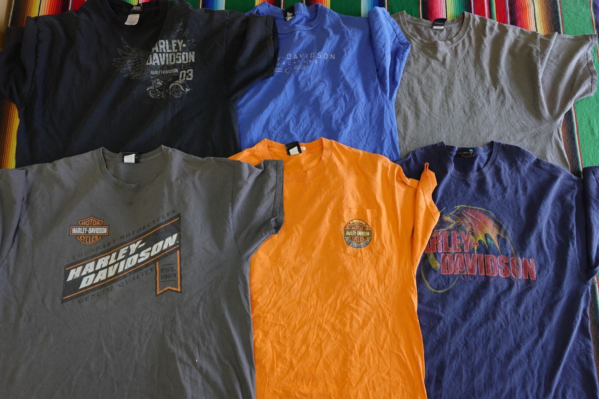 PICK-TS183 ワケあり 大きいサイズ ハーレーダビッドソン HarleyDavidson 両面プリント Tシャツ￥1～ビンテージUSA古着卸セット業者まとめ