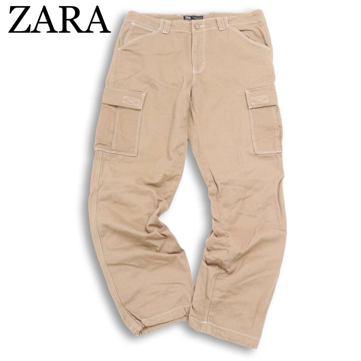 ZARA ザラ マン 現行タグ★ カーゴ ワーク パンツ Sz.34 メンズ 大きいサイズ