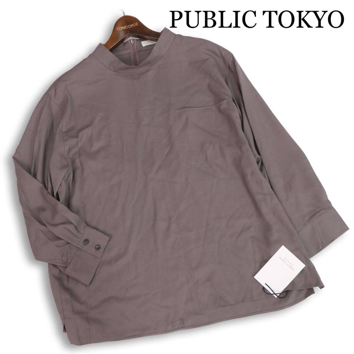 【新品】 PUBLIC TOKYO パブリックトウキョウ 【HOTELSHIRT KC】 長袖 プルオーバー ブラウス シャツ Sz.FREE　レディース
