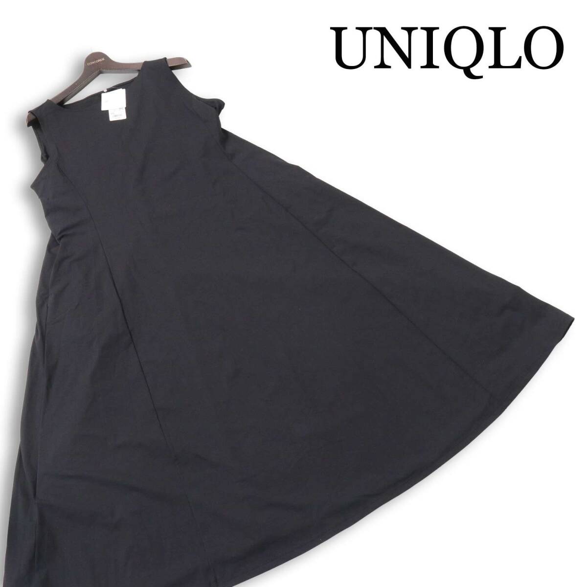 【新品 未使用】 UNIQLO ユニクロ 春夏★ 【ウルトラストレッチ エアリズム ワンピース】 24SS Sz.3XL レディース 黒