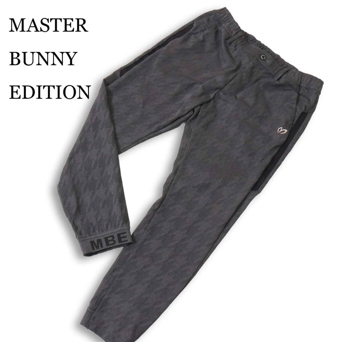 23SS★ MASTER BUNNY EDITION マスターバニー パーリーゲイツ ゴルフ 通年★ 千鳥リンクス柄 ジョガー パンツ Sz.6 メンズ