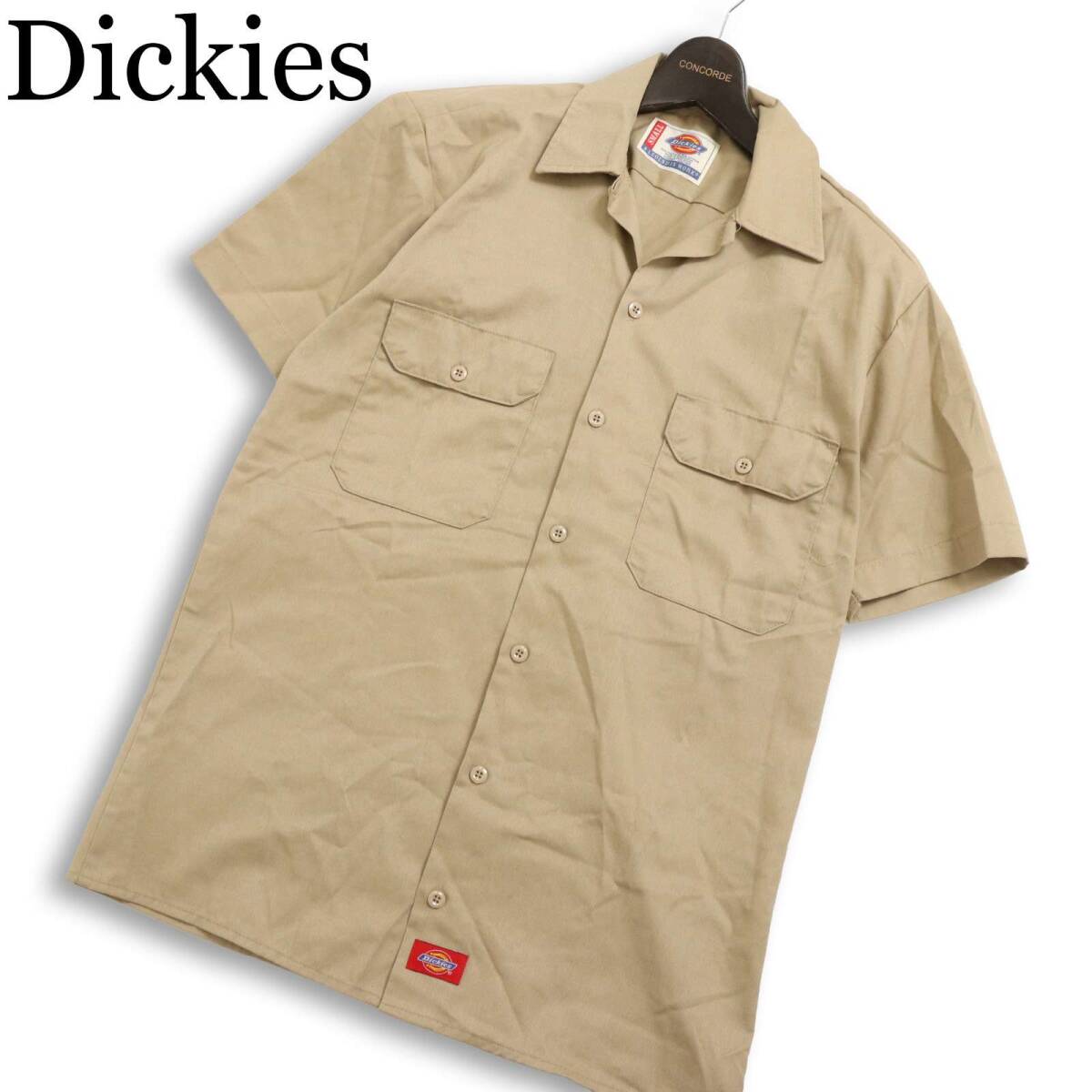 Dickies ディッキーズ 春夏★ 半袖 ツイル ワーク シャツ Sz.S メンズ