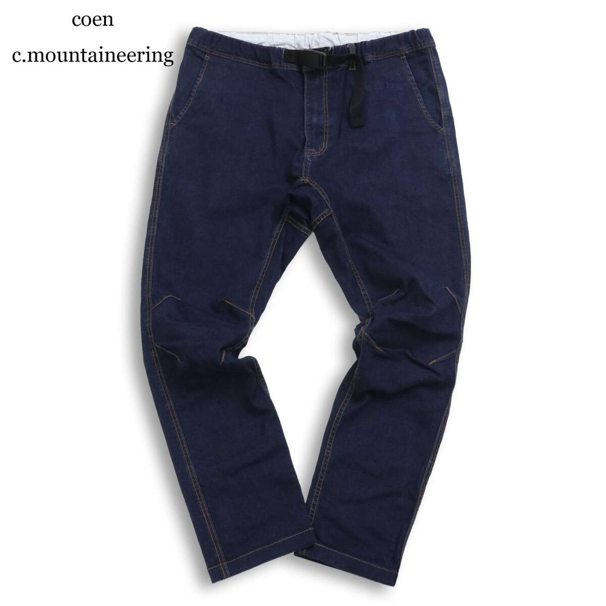 coen c.mountaineering コーエン 通年★ デニム ストレッチ 立体裁断 ウォッシュ加工 クライミング パンツ Sz.M メンズ