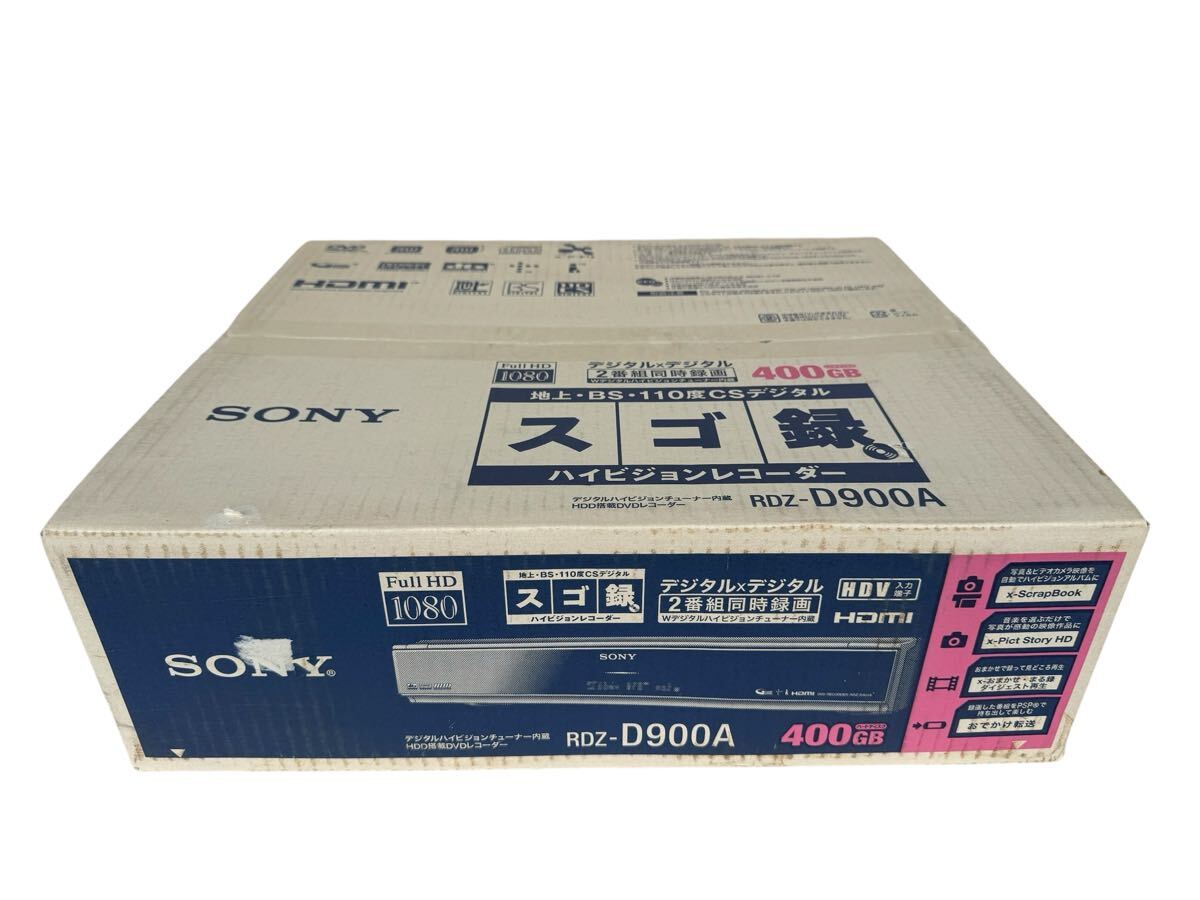 未開封品★ SONY HDD＆DVD 地上・BS・110度CSデジタル スゴ録 ハイビジョンレコーダー RDZ-D900A★a2601