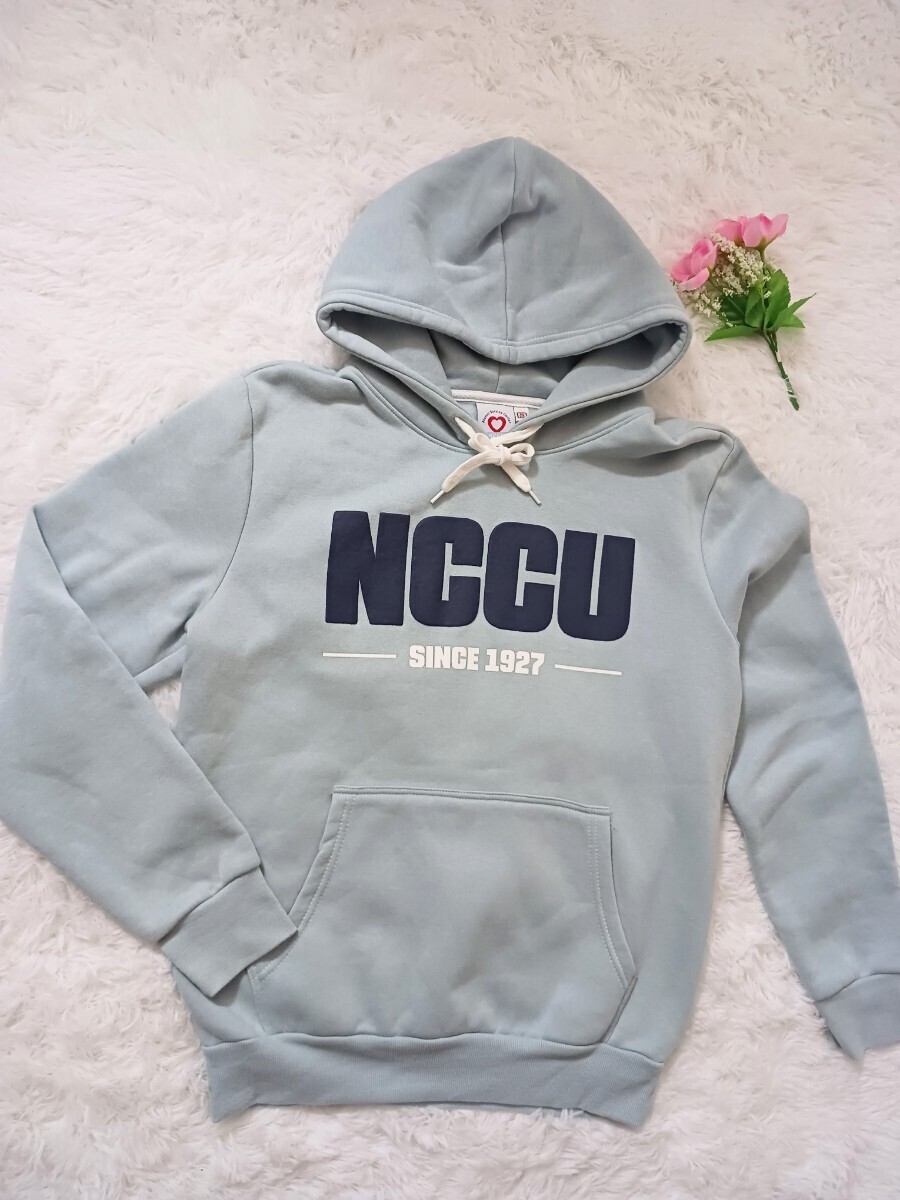 【美品】NCCU　グレー　メンズSサイズ　 スウェットパーカー