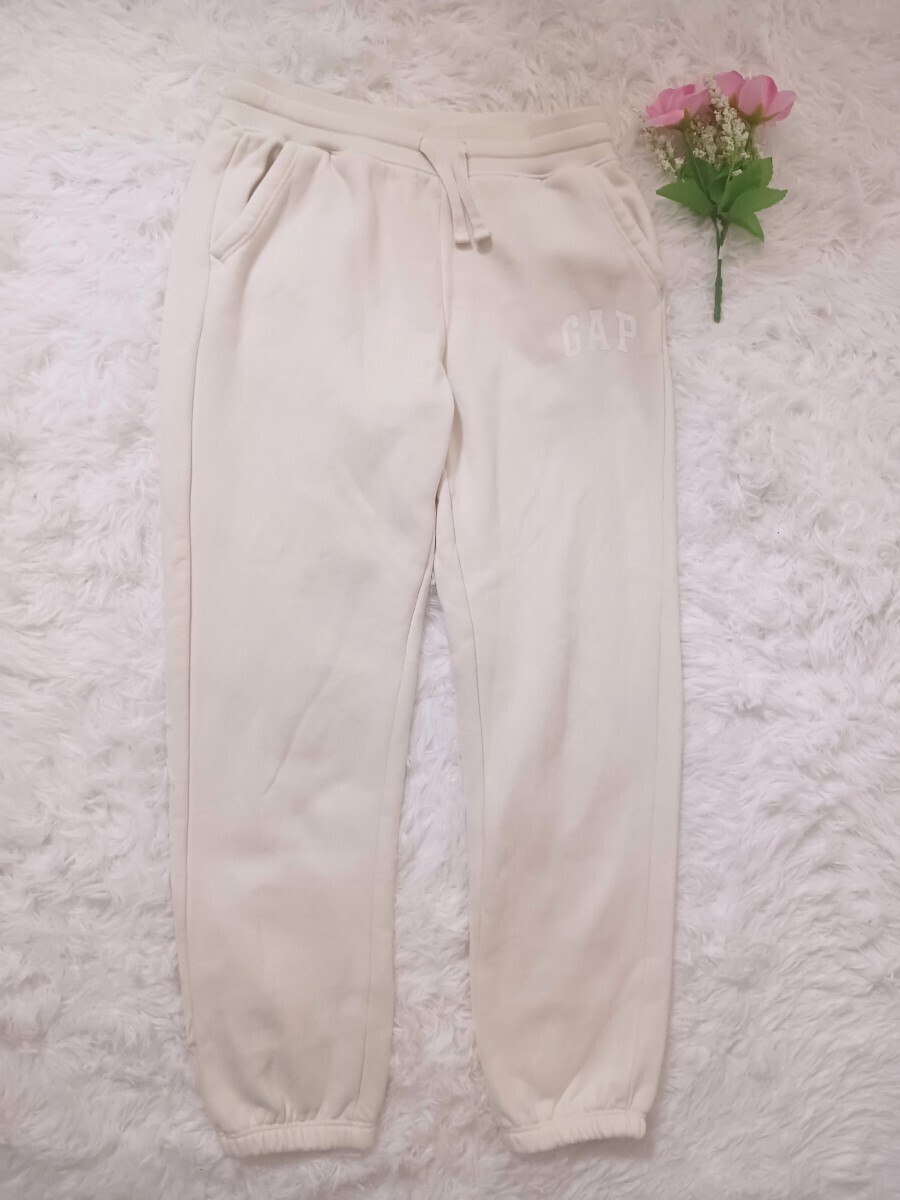 【美品】GAP ギャップ スウェットパンツ オフホワイト　KID　140