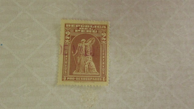 152　ペルー　失業者救済の切手　1種完　1930　加印？