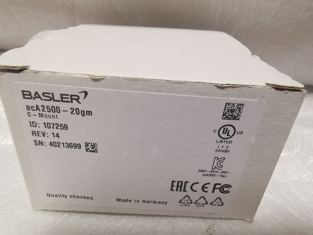★新品★ Basler acA2500-20gmm 500万画素/1"CMOS GigEカメラ Cマウント FA産業用