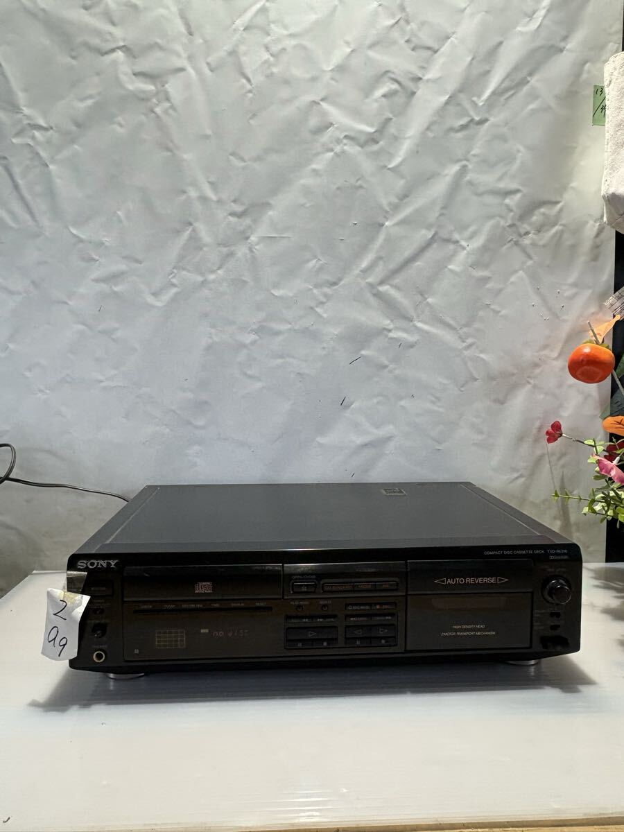 2/a9 SONY /カセットデッキ CDプレーヤー　TXD-RE210