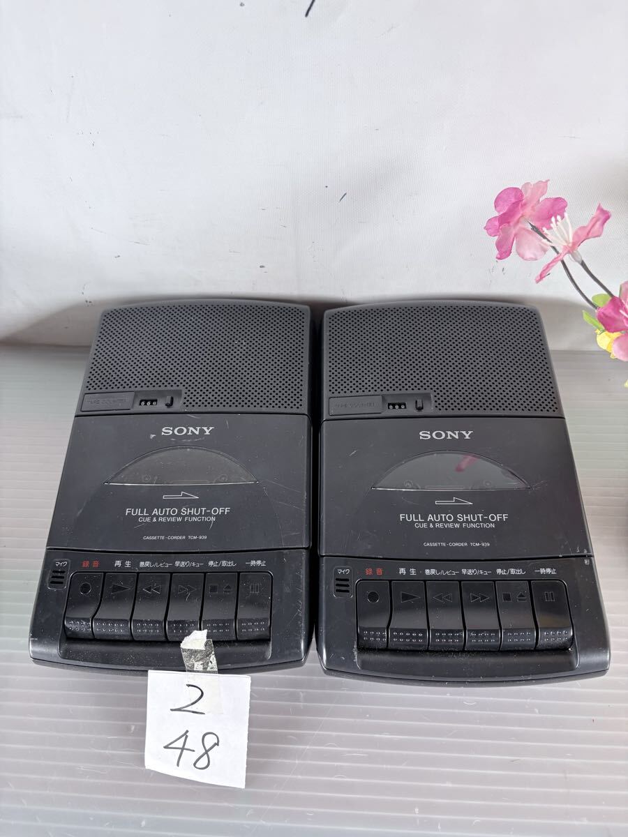2/48 SONY TCM-939 ポータブルカセットレコーダー