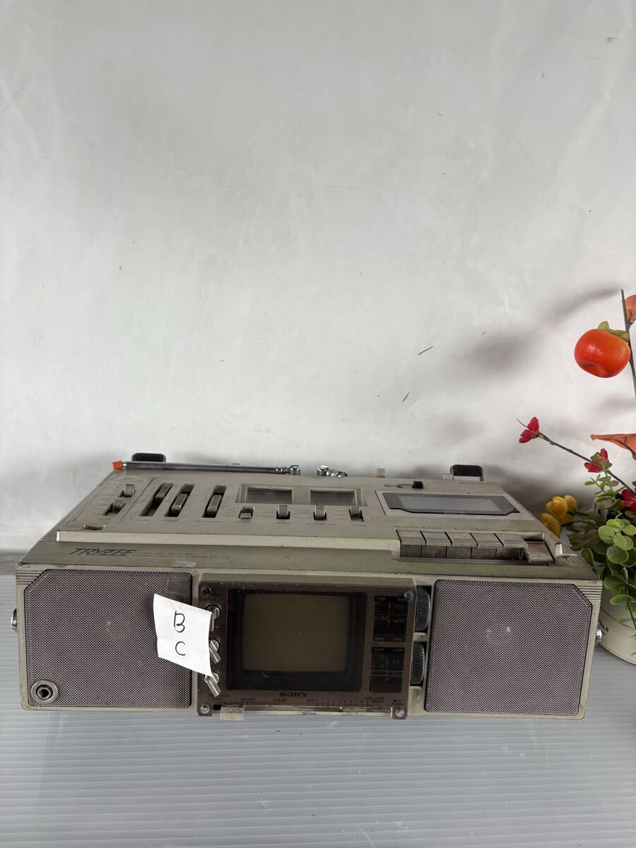 B/c SONY /TRYZEE FX-400 TV-FM/AM RECEIVER ステレオラジオカセット 部品取リ用