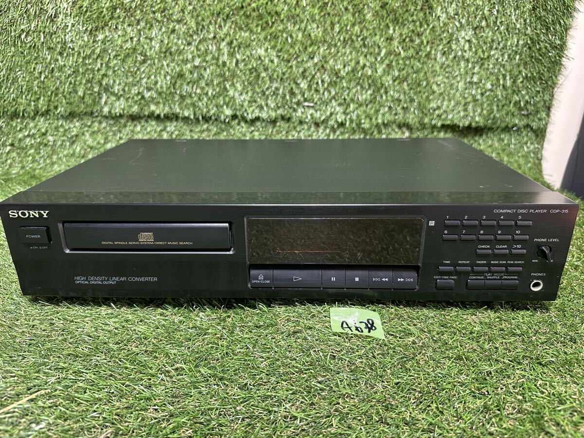 A638 SONY ソニー CDP-315 CDプレーヤー 中古 現状品　通電確認のみ
