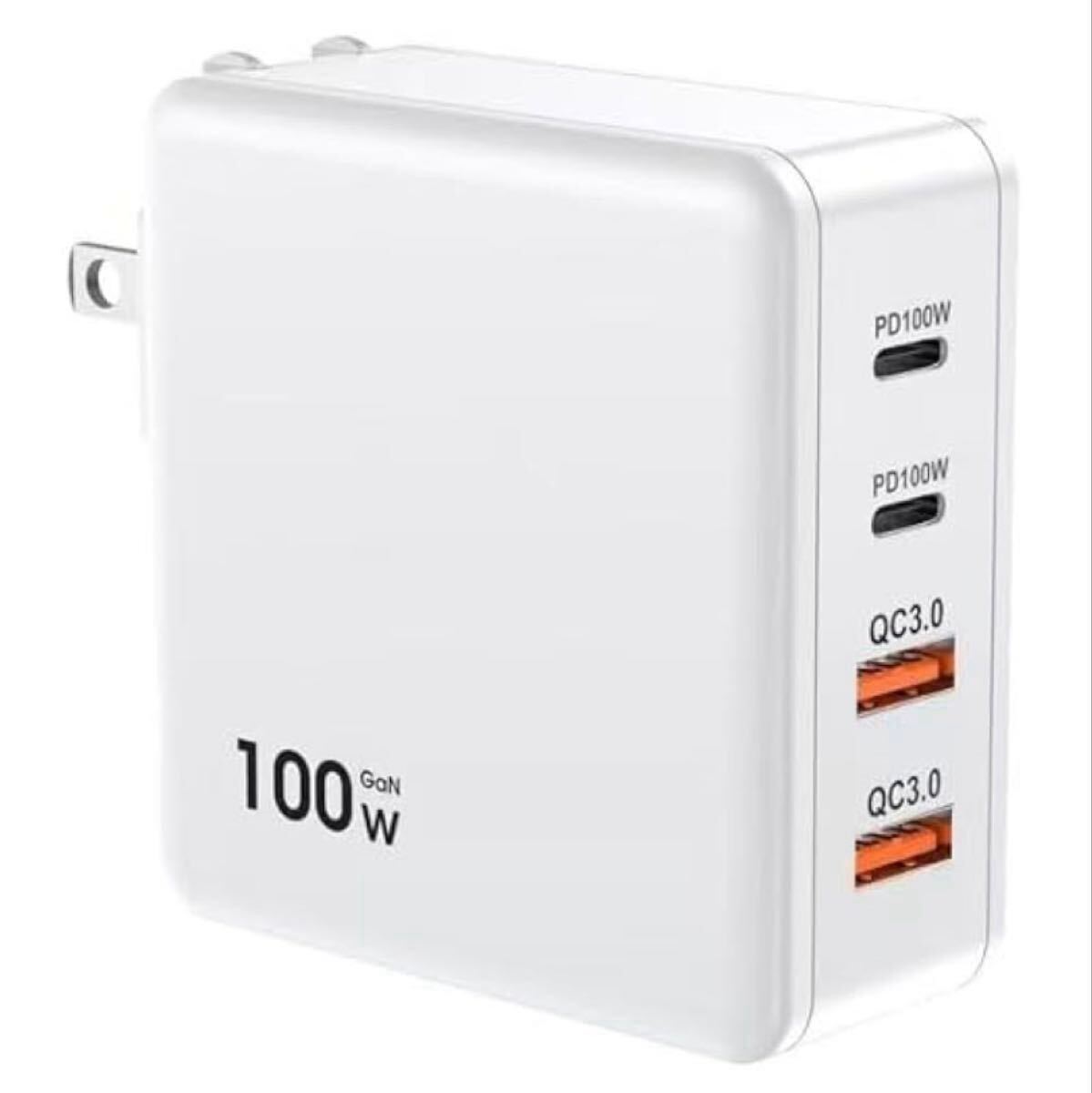 急速充電器 USB充電器 PD 100w 充電器 GaN スマホ タブレット ノートPC 4ポート Type-C PSE認証 iPhone MacBook タブレット 小型