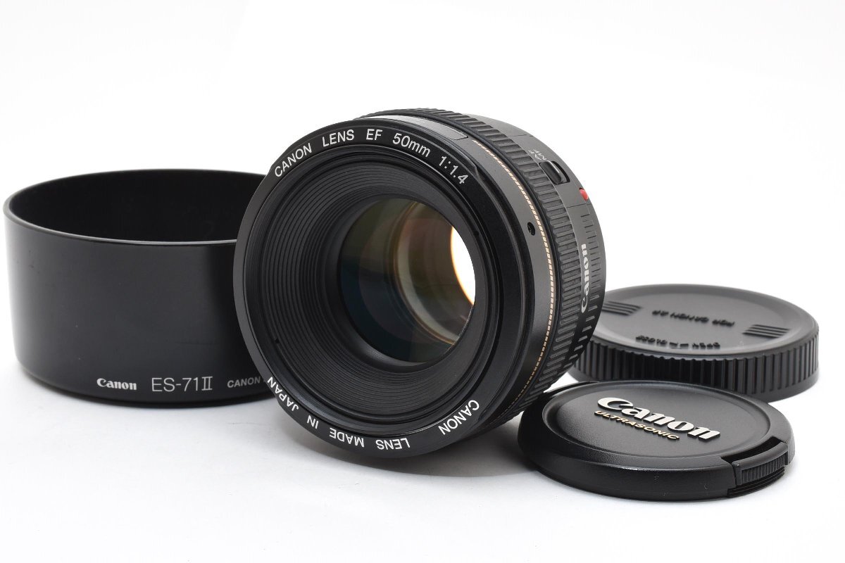 新品並 Canon 単焦点レンズ EF 50mm F1.4 USM フルサイズ対応