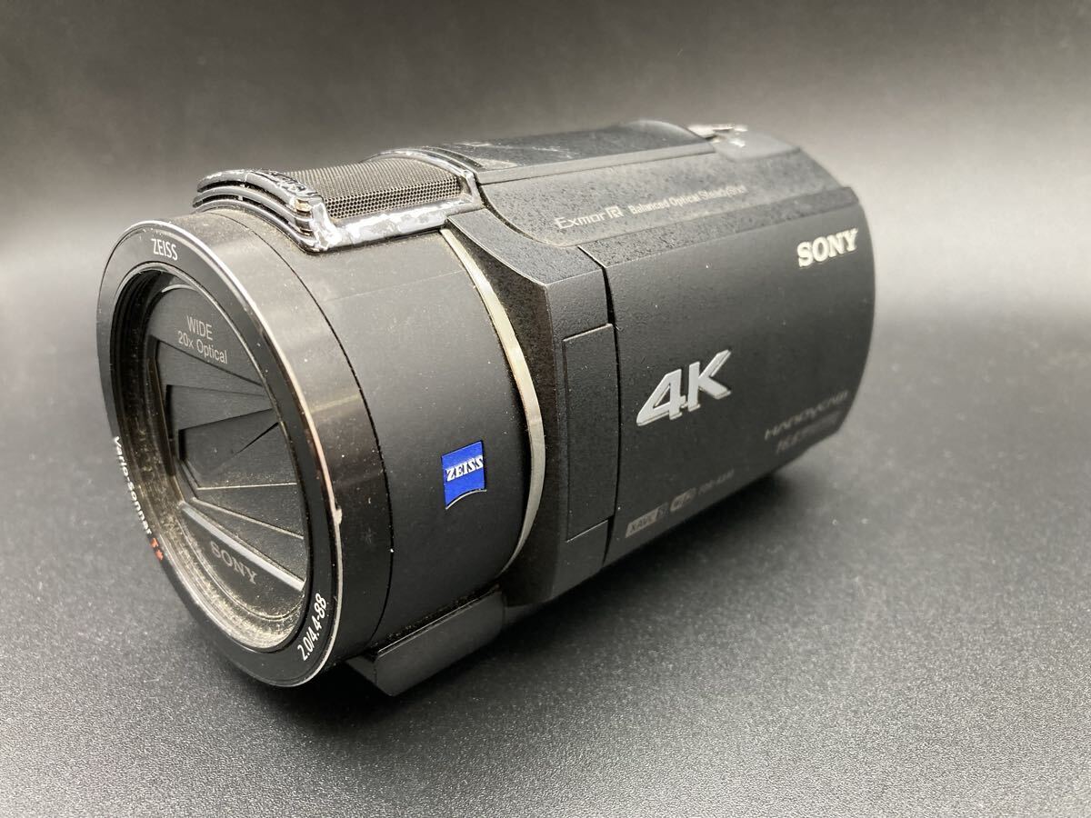 【C2661-j】 ビデオカメラ SONY FDR-AX40 ソニー デジタルビデオカメラ 4K ブラック　動作未確認