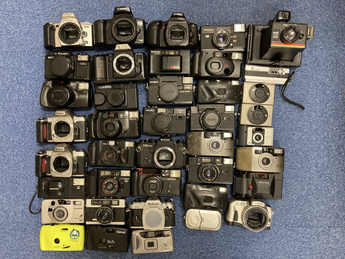 【Z2663-j】 カメラ　40点　まとめ　ジャンク　動作未確認 MINOLTA Canon konica FUJIFILM Nikon PENTAX RICOH OLYMPUS フィルムカメラ