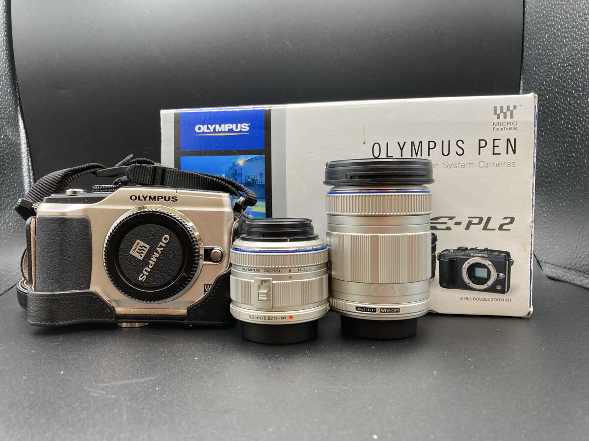 【E2666-j】カメラ OLYMPUS PEN E-PL2 オリンパス ミラーレス 動作品　付属品あり