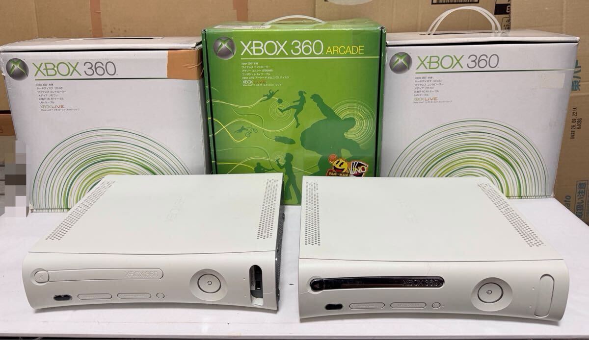 XBOX360 本体 まとめて5台セット Microsoft マイクロソフト 箱付