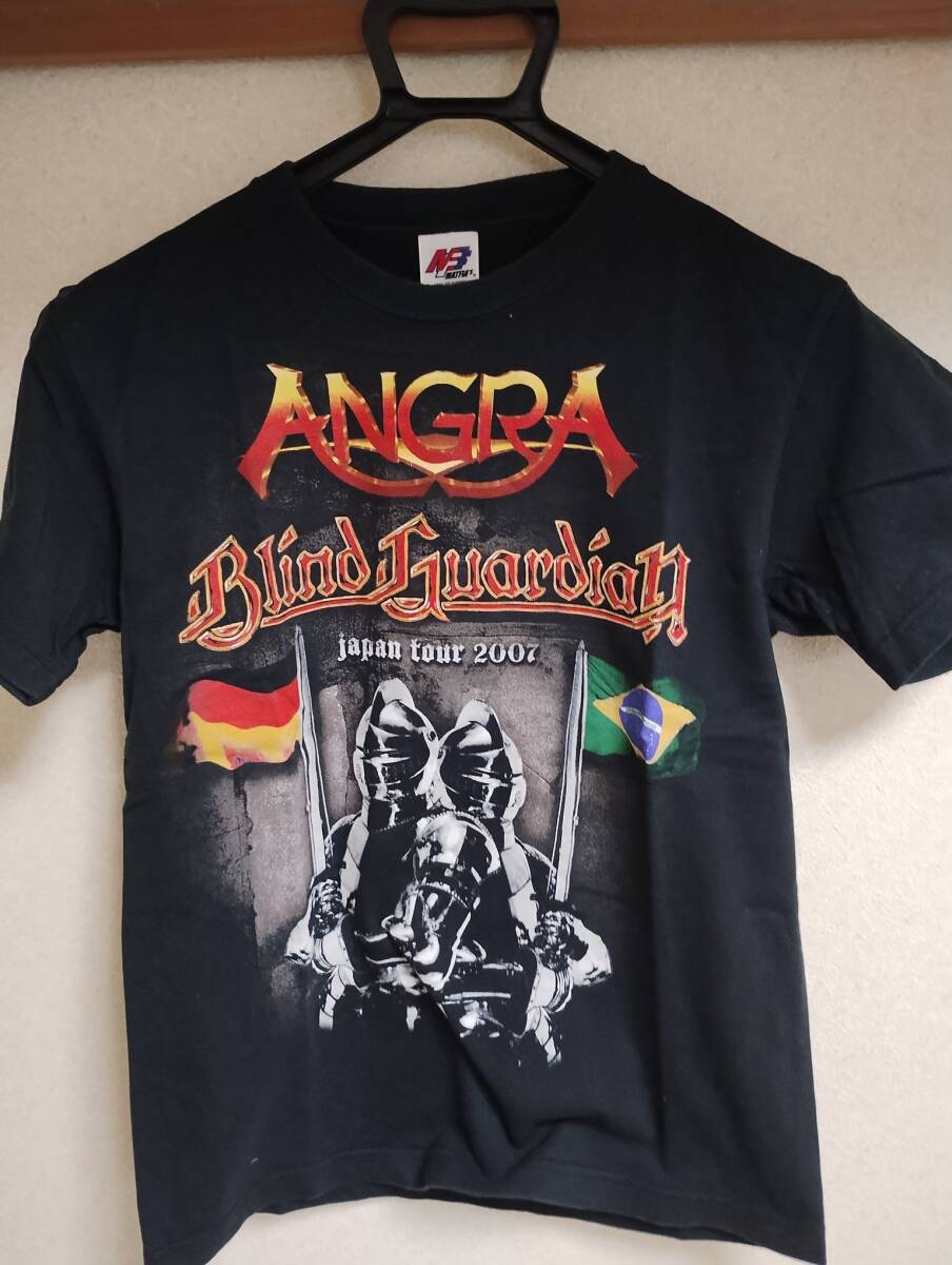 レア【メタルTシャツ】 アングラ＆ブラインドガーディアン ANGRA&BRIND GUARDIAN JAPAN TOUR 2007