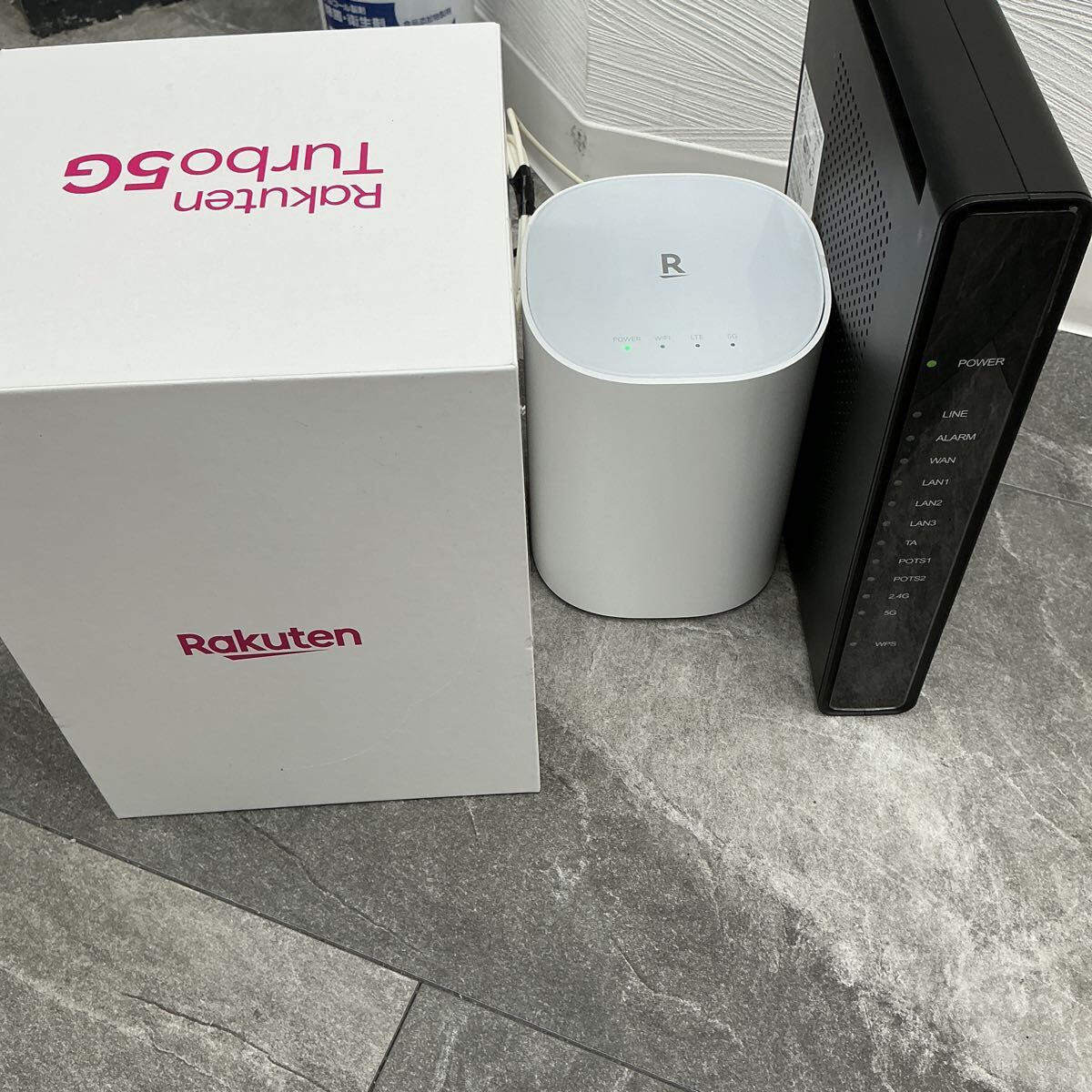 営MZ000191 ZTE ZXHN F660A GPON ONT 光回線終端装置 ルーター 通電確認済 / Rakuten Turbo5G 通電確認済 Wi-fiルーター ホームルーター