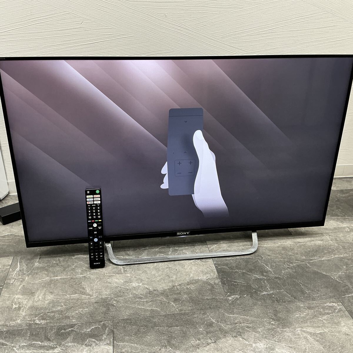 営YM000156 SONY ソニー 43V型 液晶 テレビ ブラビア KJ-43W870C フルハイビジョン Android TV 外付けHDD録画外付けHDD裏番組録画 2016年式