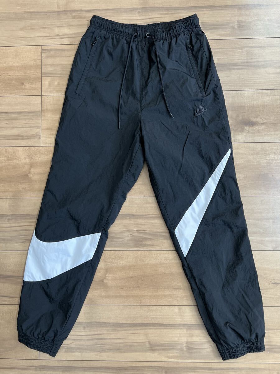 ☆ 送料無料 ☆ 美品 即決 NIKE ナイキ ビッグスウォッシュ ナイロンパンツ XSサイズ ブラック AR9895-010 ☆ トレーニングウェア 