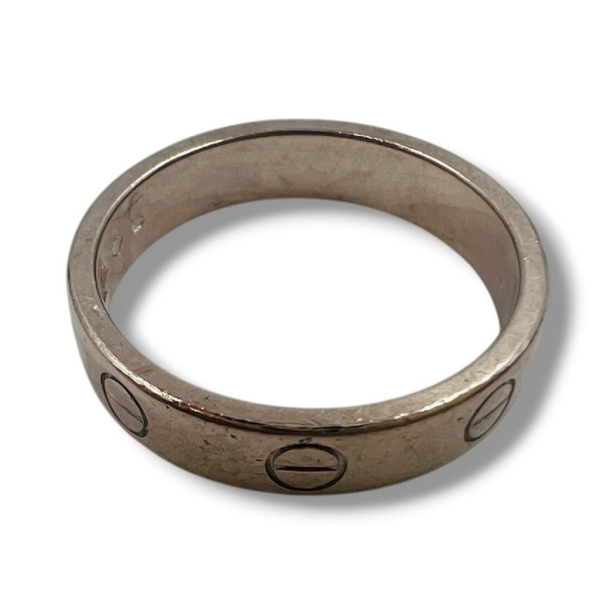 カルティエ Cartier ラブリング ホワイトゴールド 750　K18　WG　ダイヤ　1P　12号　指輪