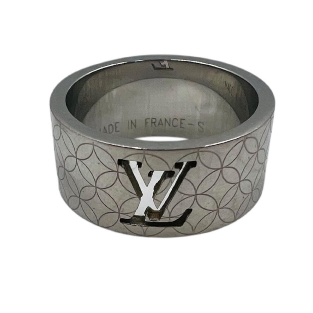 ルイヴィトン 指輪 バーグシャンゼリゼ リング M65456　17号 モノグラム シルバー LOUIS VUITTON