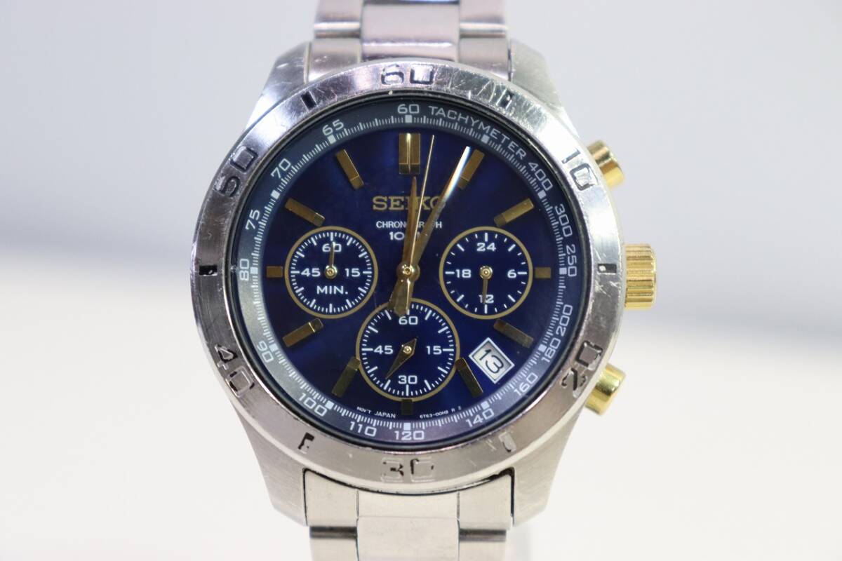 SEIKO セイコー 6T63-00E0 クロノグラフ 腕時計 USED 中古 (R804