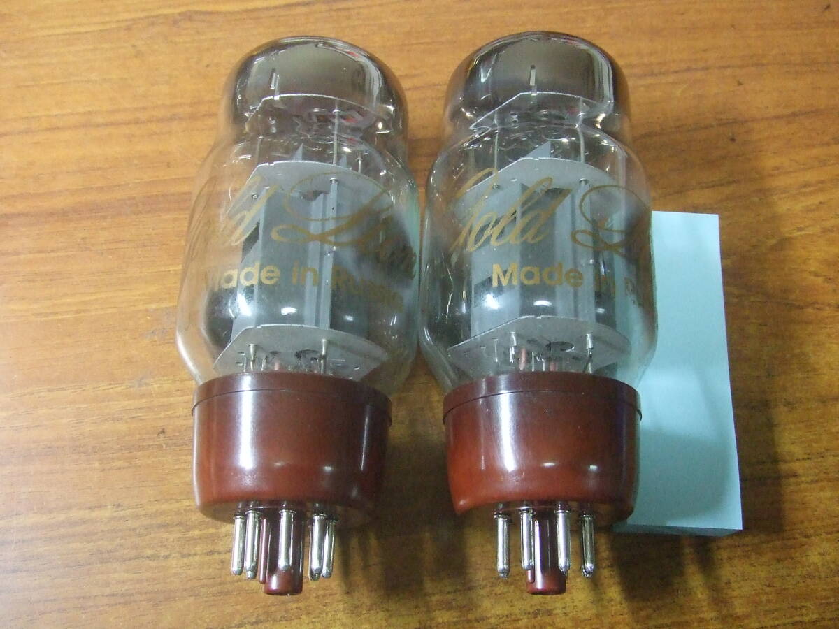 V703　真空管 Gold Lion KT66 ２本セット まとめ 　中古　未確認　現状　ジャンク