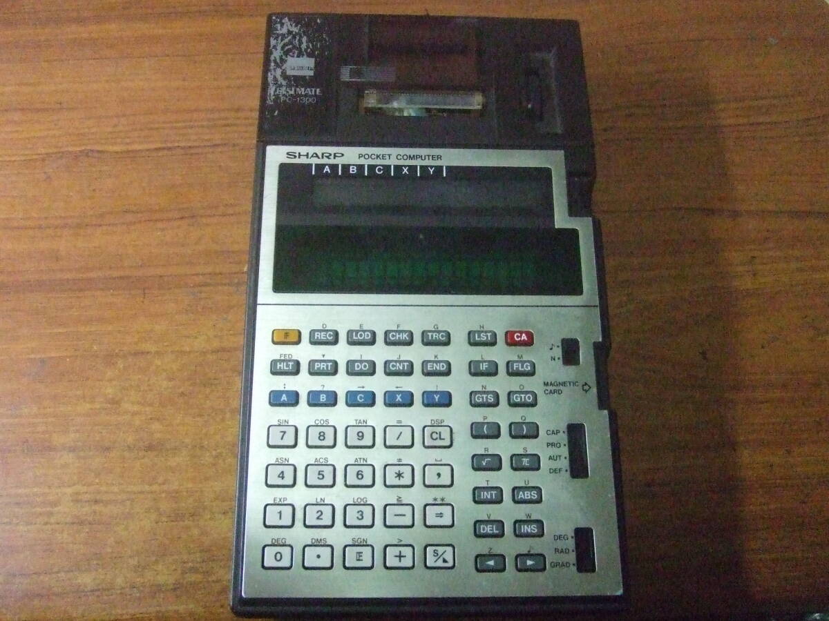 V854 SHARP PC-1300S ポケットコンピューター ポケコン シャープ 中古　本体　未確認　現状　ジャンク