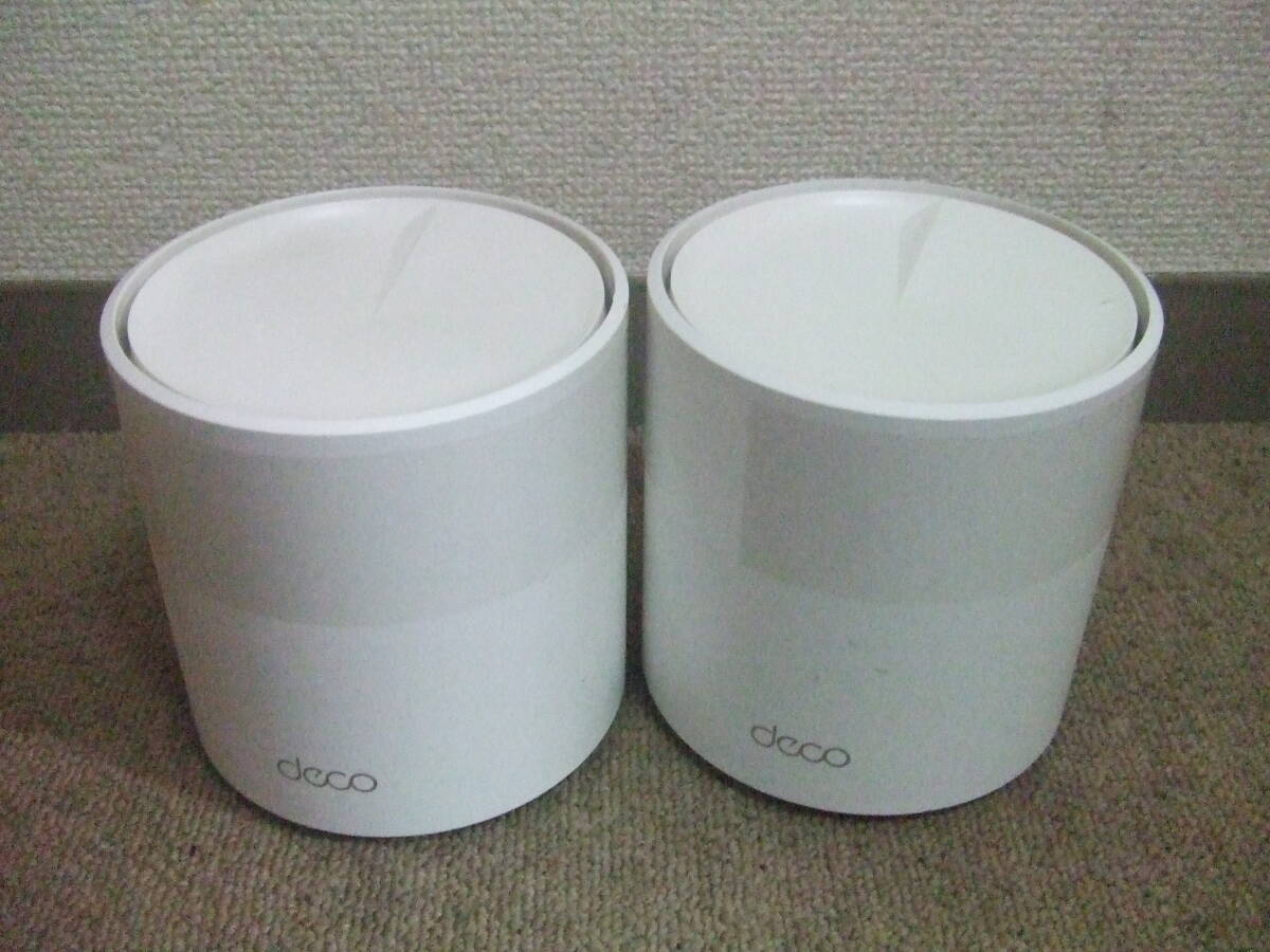V861 2台セット まとめ TP-Link Deco X60 AX3000 Wi-Fi6対応 メッシュWiFiシステム 本体　中古　未確認　現状　ジャンク