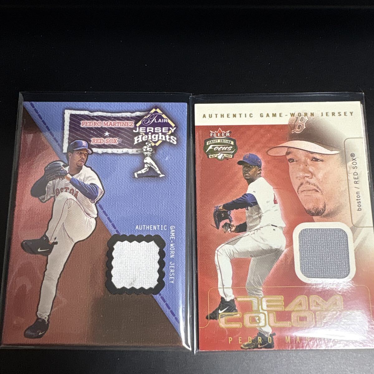 Pedro Martinez　Fleer Focus Jersey +JERSEY HEIGHTS GAME USED JERSEY　２枚セット