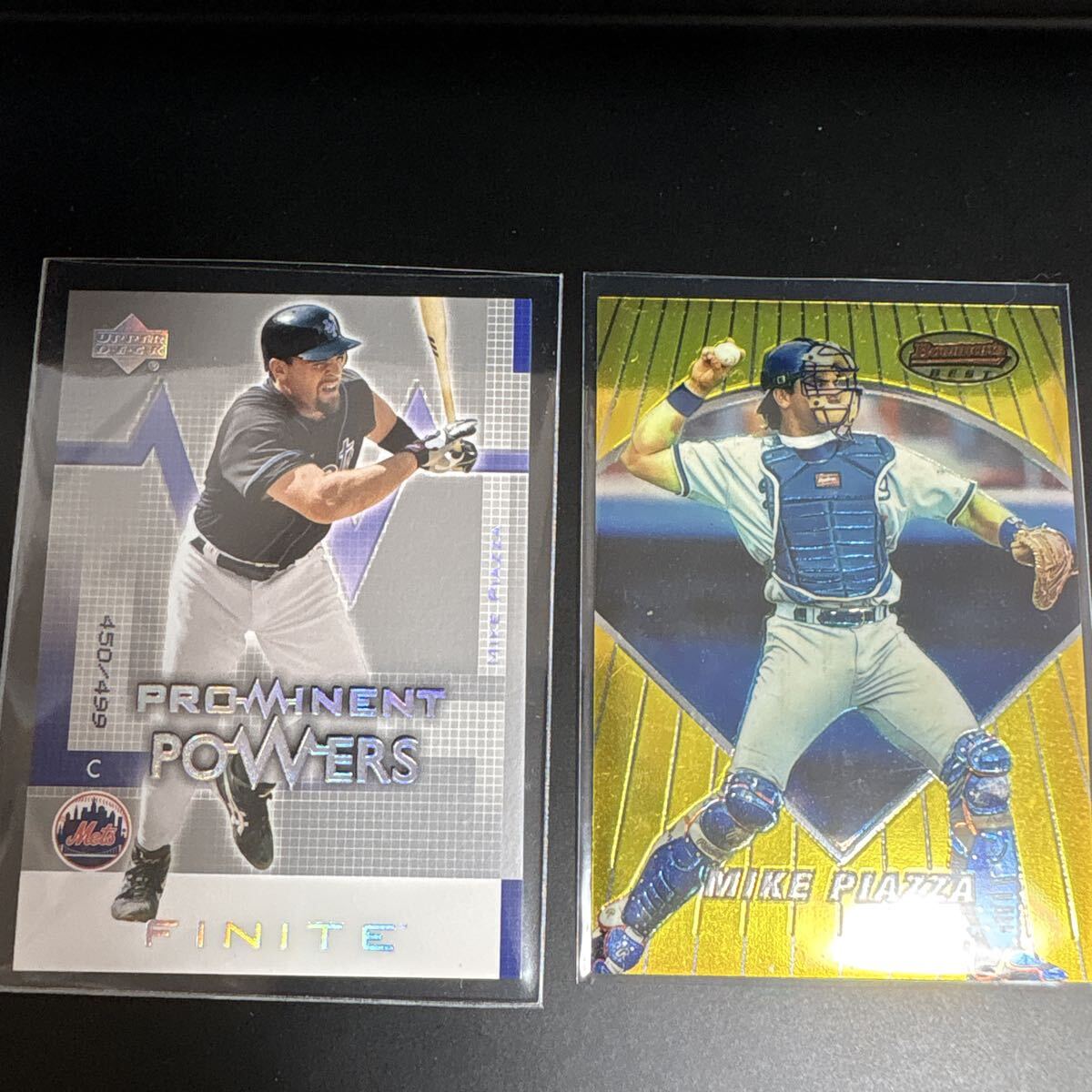 MIKE PIAZZA Prominent Powers Finite MIKE PIAZZA /499 +1996 Bowman's best #26　２枚セット