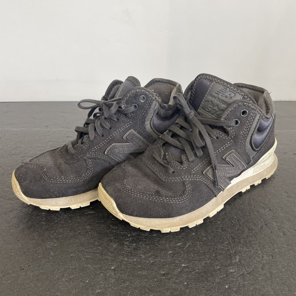 New Balance ニューバランス スニーカースエード ブラック　24cm