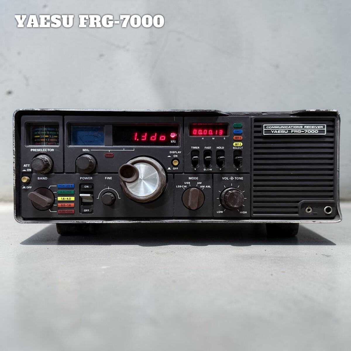 SNT1949 YAESU 八重洲無線 FRG-7000 通信用受信機 0.25～30MHz アマチュア無線 通電確認のみ ジャンク