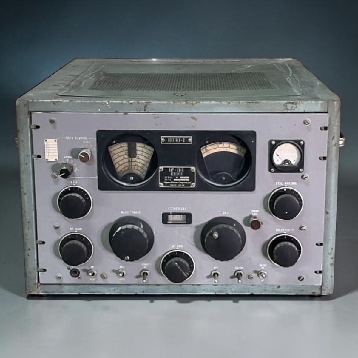 SNT2017 日本電気（NEC）RAP-261C 受信機（RAP-261C RECEIVER）軍用無線機 当時物 希少品
