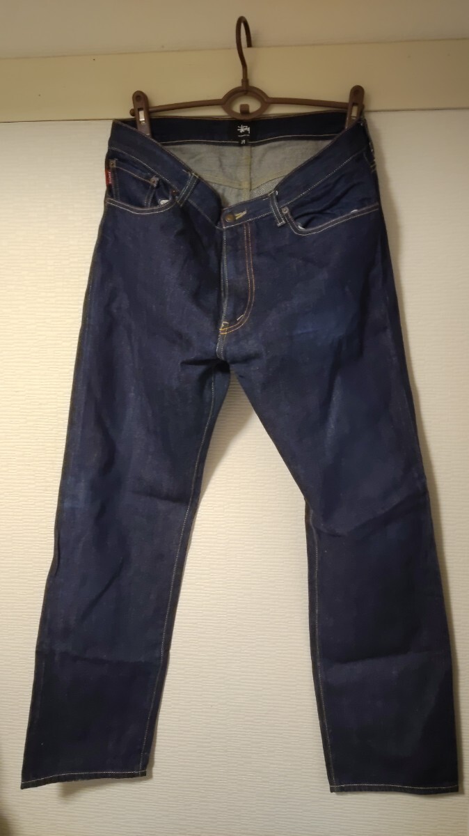 STUSSY デニムパンツ　赤耳　34インチ　インディゴ