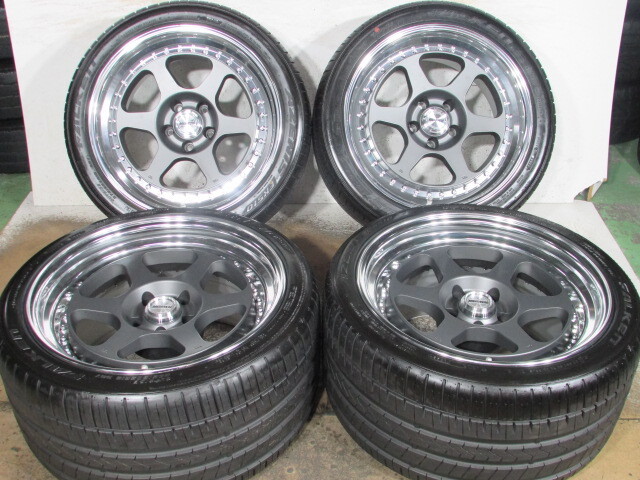 ☆WORK■MEISTER■L1■ワークマイスターL1■段リム/極太■114.3-5H(F)9.5J/+21(R)10.5J/+8■(F)275/35R18(R)295/30R18■フェアレディーZ.等