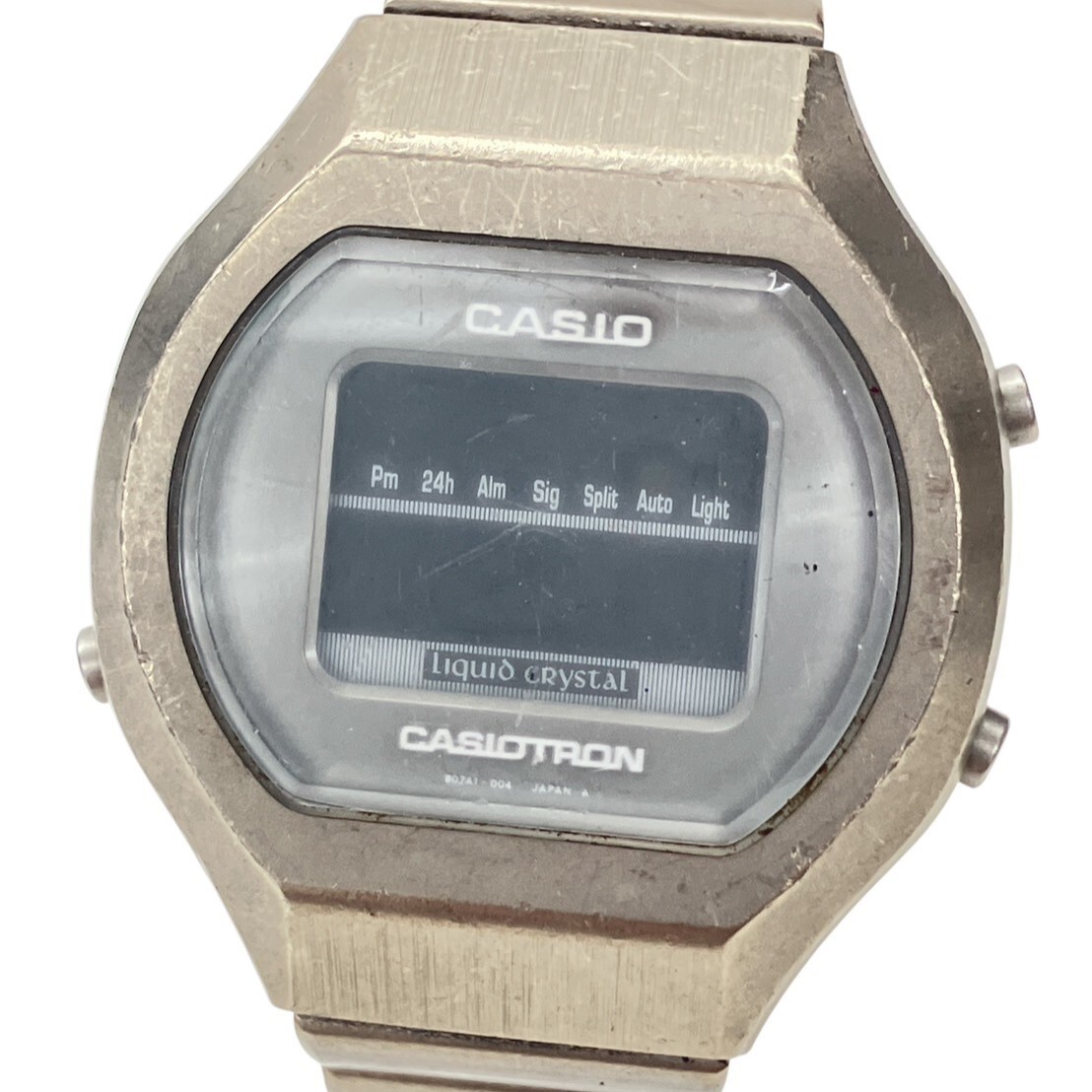 A109-F5-887◎ CASIO カシオ メンズ腕時計 CASIOTRON カシオトロン TRN-100T QUARTZ クォーツ ラウンド デジタル KA