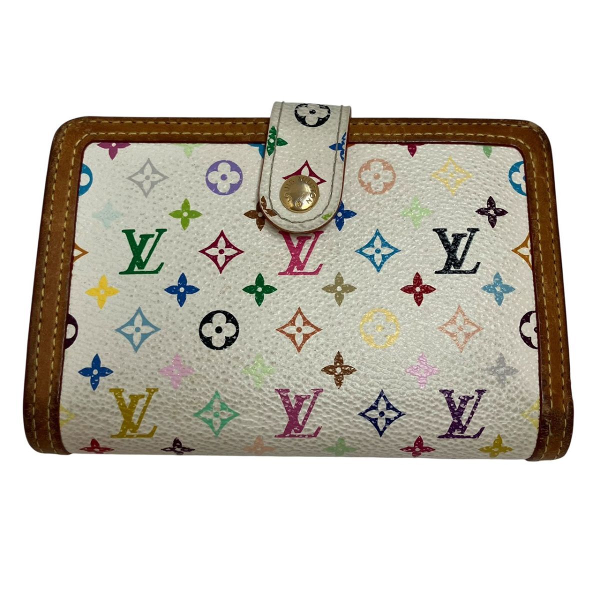 Z705-CH14-2284 Louis Vuitton 財布 折り畳み モノグラム マルチカラー ポルトモネビエ ヴェノワ M92987/TH2051 約13.5cm×9cm×3.5cm KA