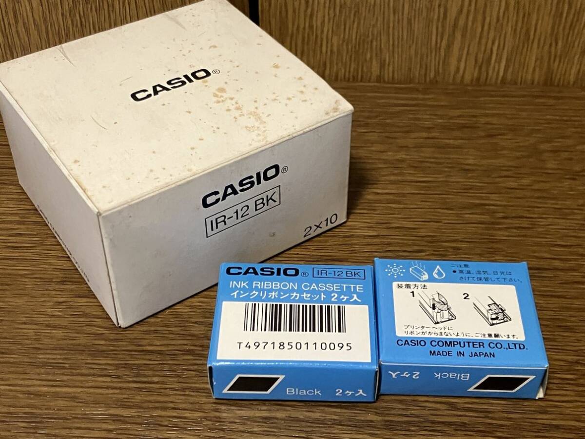 CASIO カシオ IR-12 BK インクリボンカセット 1箱2ケ入りｘ10セット 未開封品