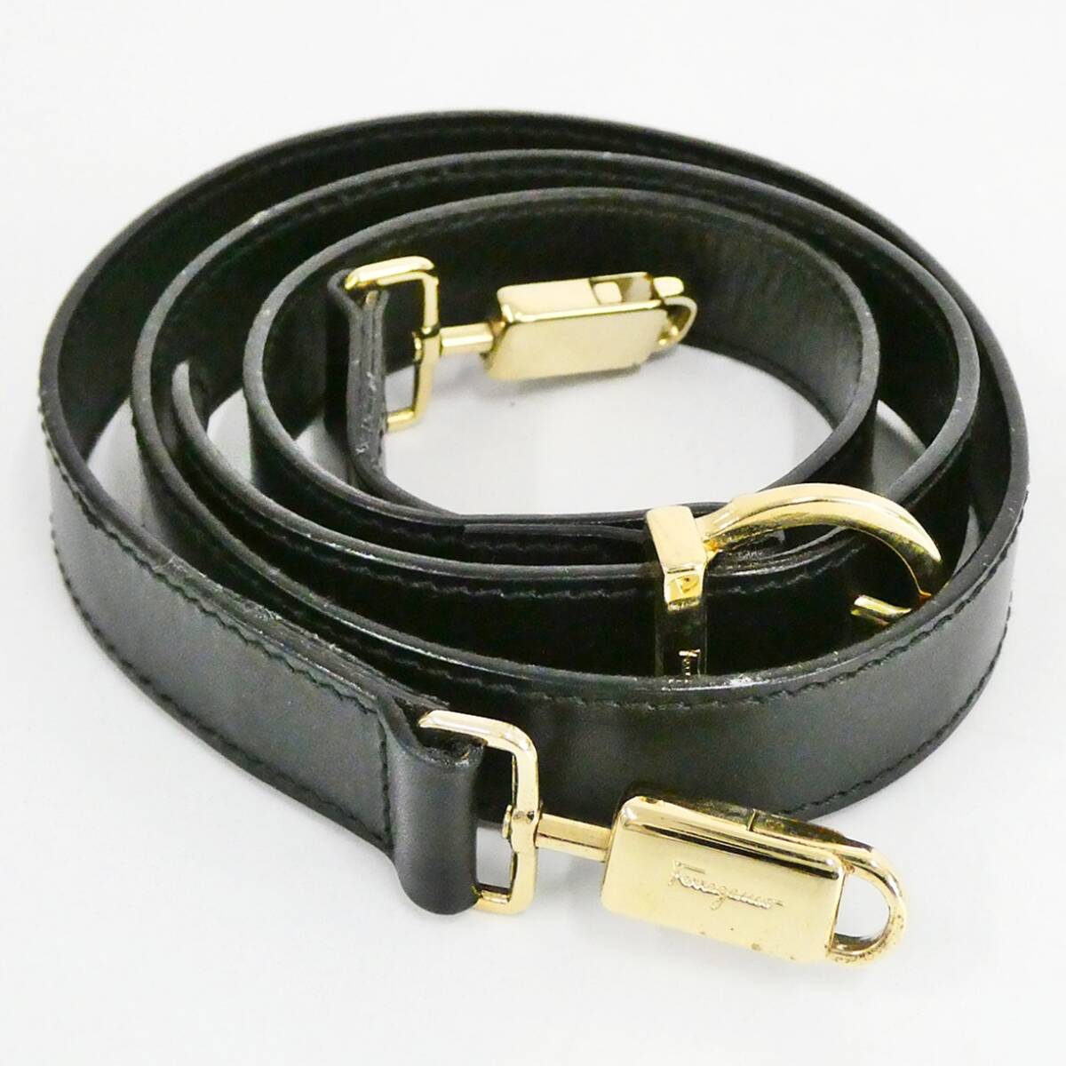 【ベルトのみ】 サルヴァトーレ フェラガモ Salvatore Ferragamo ガンチーニ 金具 ショルダーストラップ サルバトーレ Kキ00