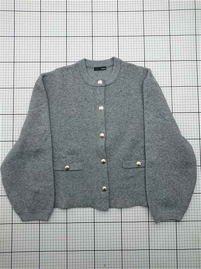 ◇ ⊇ ラナン RANAN 720335-11 グレー系カーディガン LL レディース E