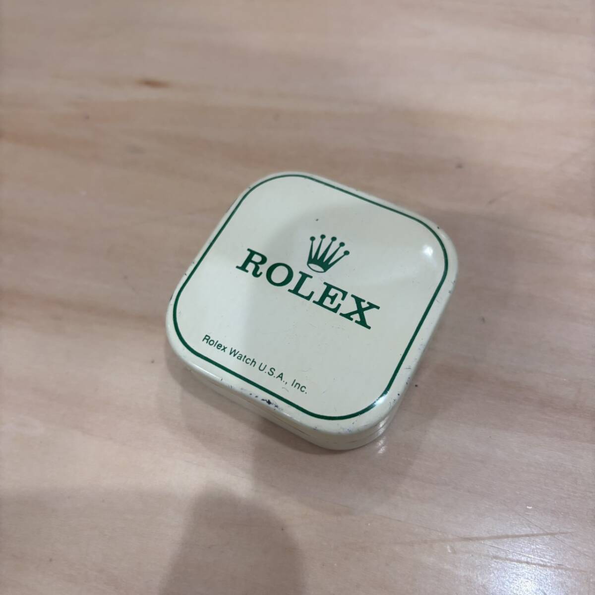 【O-5147】ROLEX 純正 パーツケース ロレックス 缶 コレクション マニア 高級時計 希少品 USA製