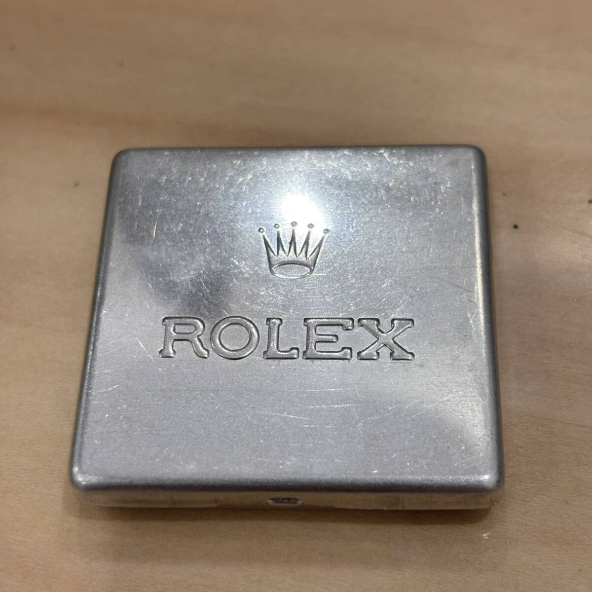 【O-5148】ROLEX 純正 パーツケース ロレックス 缶 コレクション マニア 高級時計 希少品 スイス製