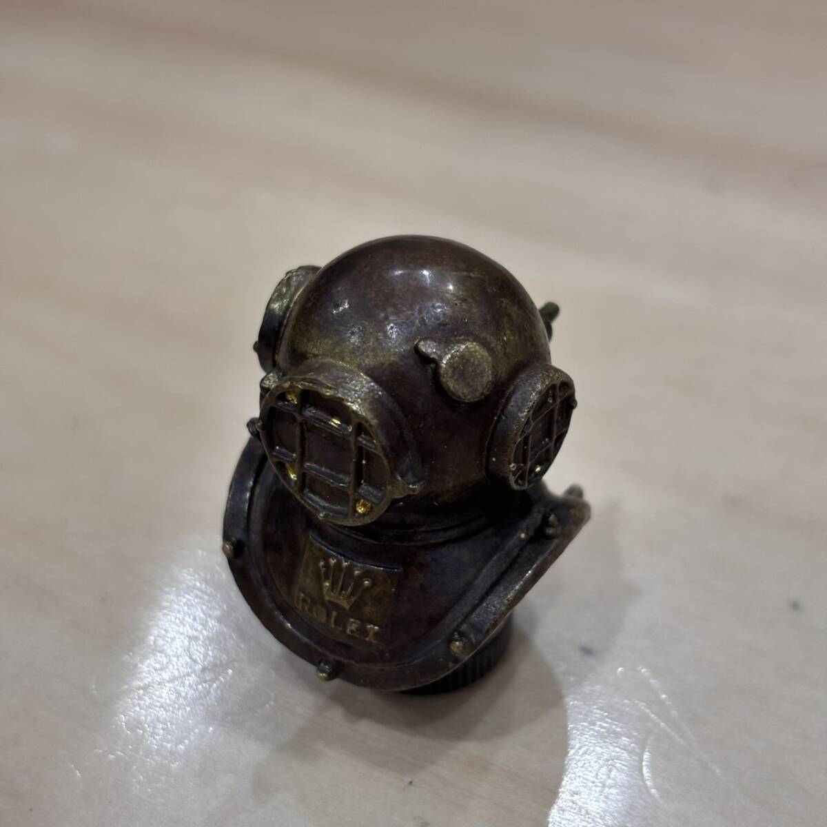 【O-5145】Rolex ロレックス vintage oyster オイスター diving helmet 潜水 帽　ヘルメット ピルケース ビンテージ ノベルティ novelty